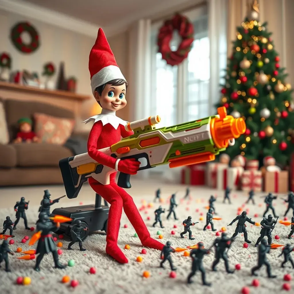 Nerf Mayhem: Hilarious Elf on the Shelf Ideas with Nerf Guns