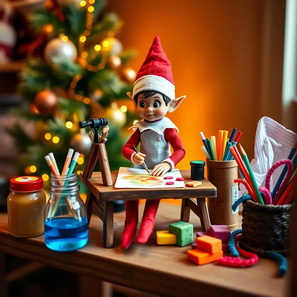 Setting up a Drawing Scene: Elf on the Shelf Ideas