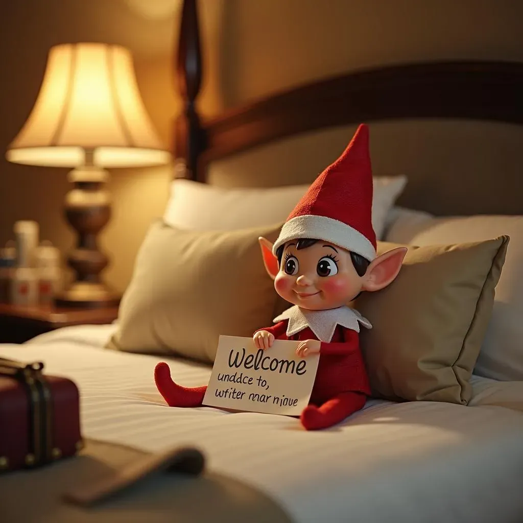 Simple Elf on the Shelf Hotel Room Ideas