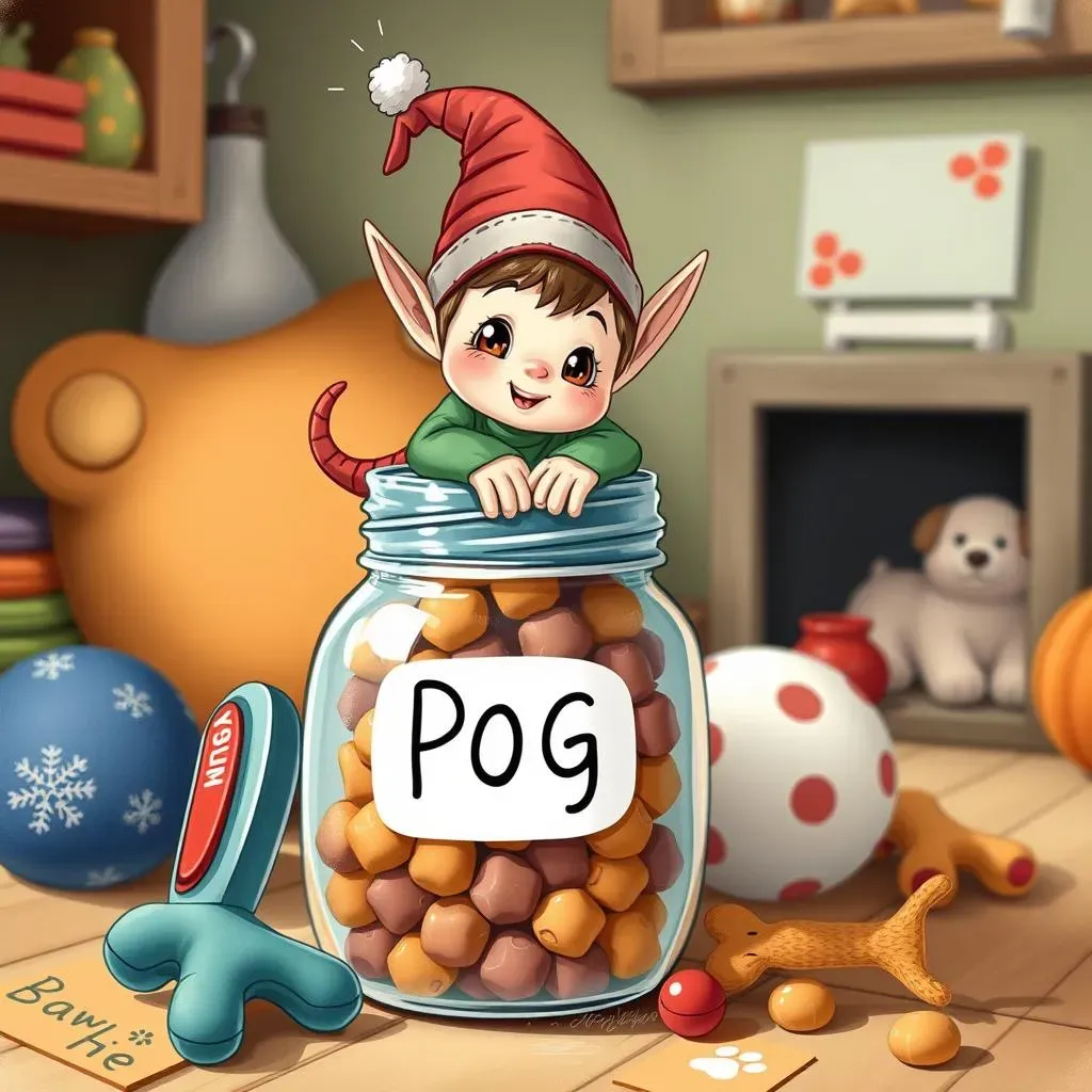 Simple Elf on the Shelf Ideas Featuring Dog Treats