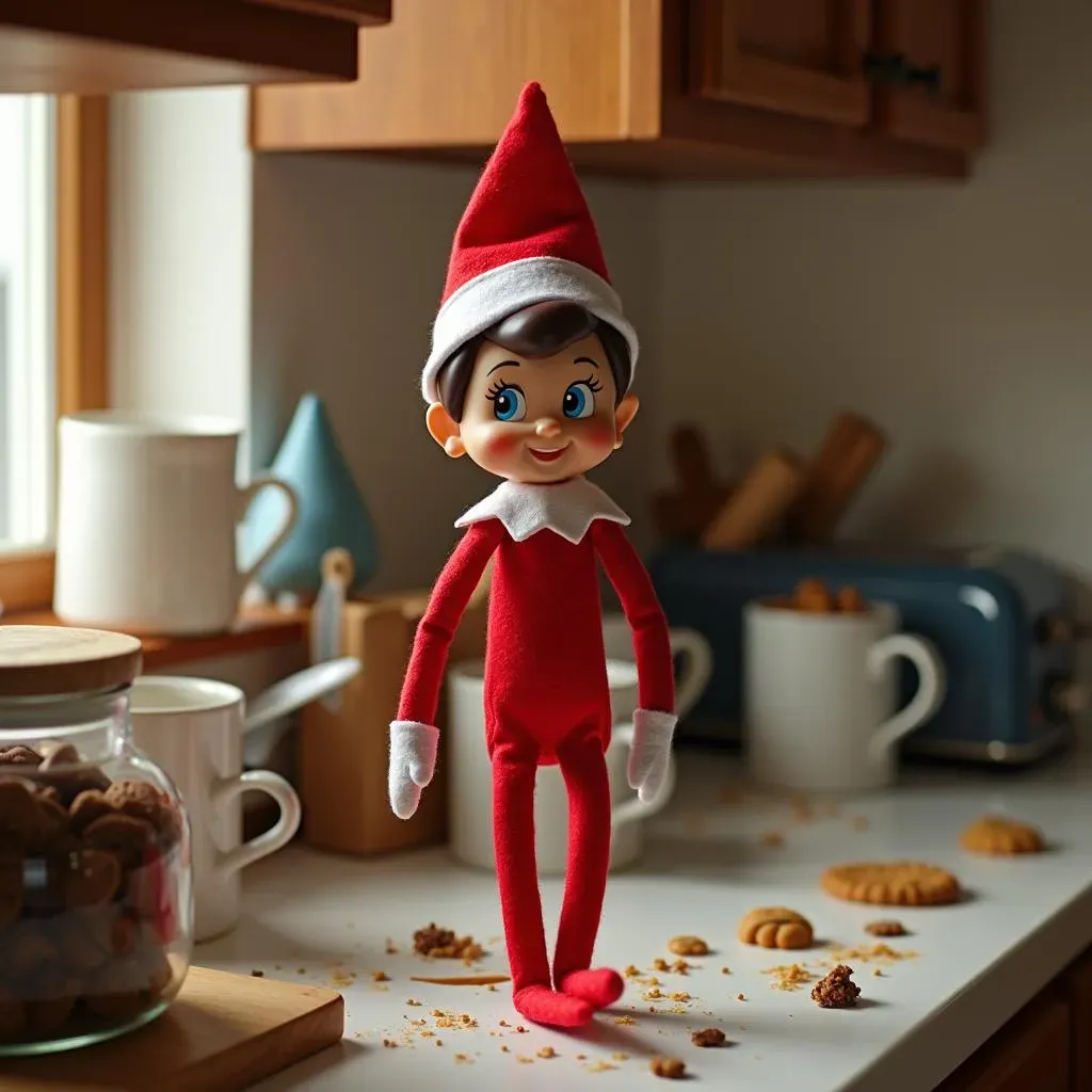 Simple Elf On The Shelf Ideas That Require No Props: Quick &amp; Easy