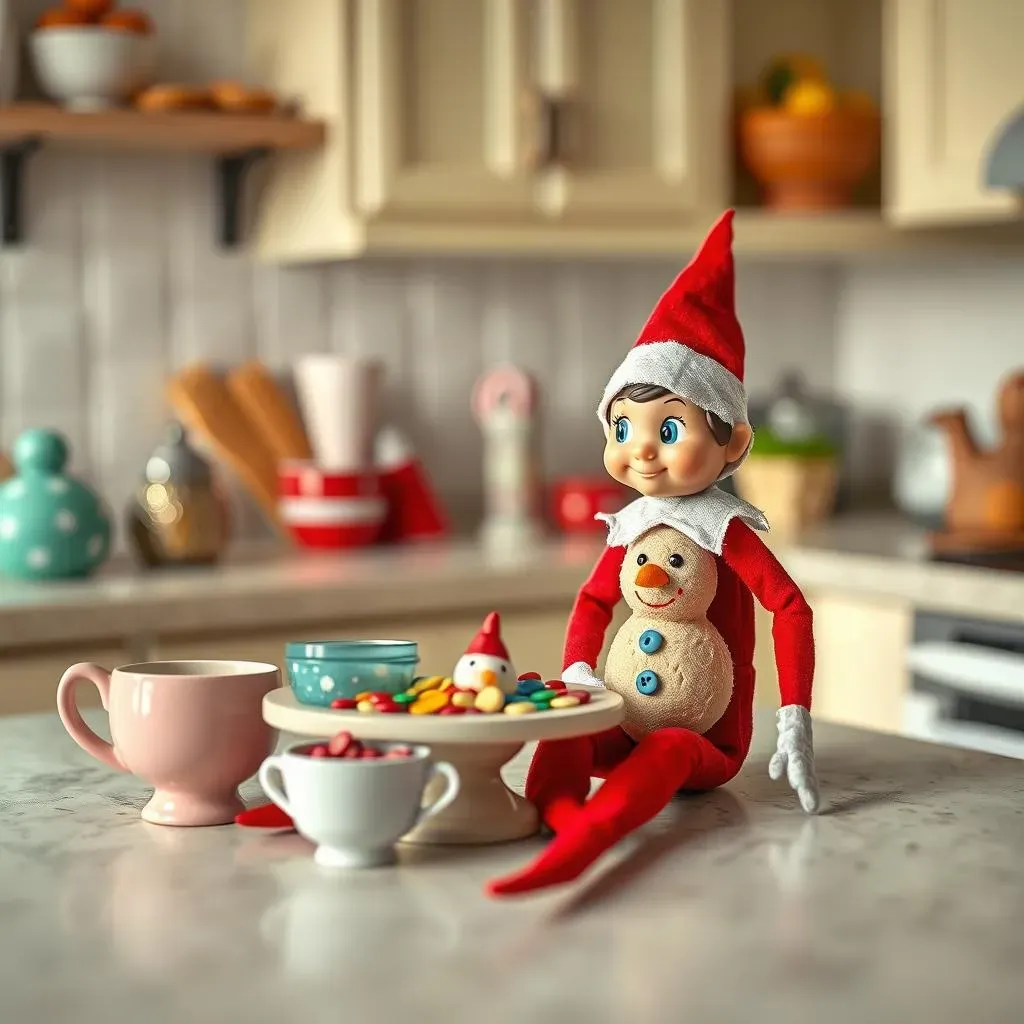 Simple Elf on the Shelf Ideas Using Everyday Items