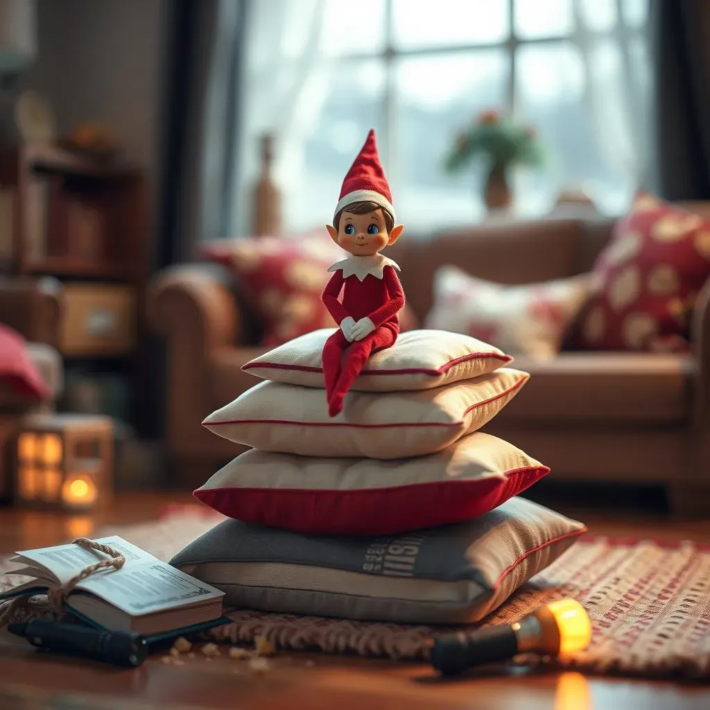 Simple Elf on the Shelf Ideas Using Everyday Items