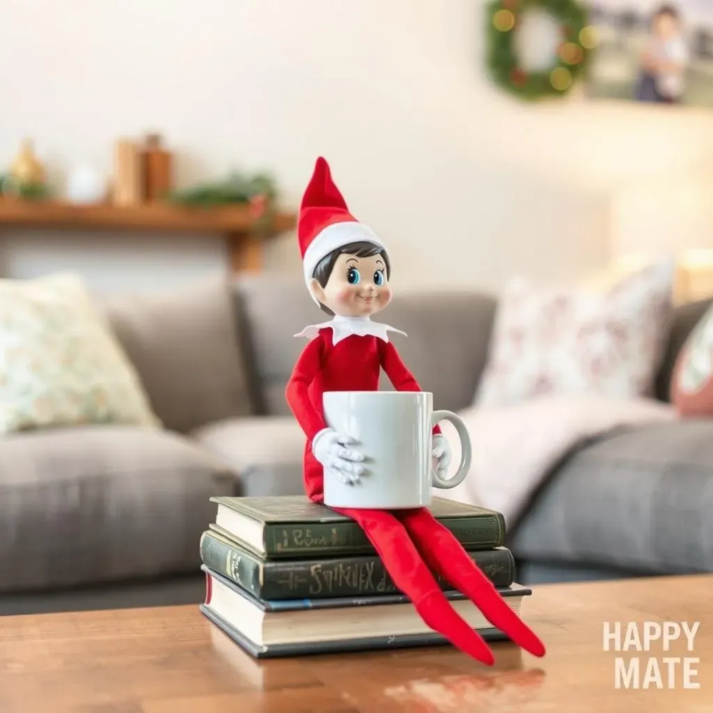 Simple Elf On The Shelf Ideas Using Household Items: Super Fun