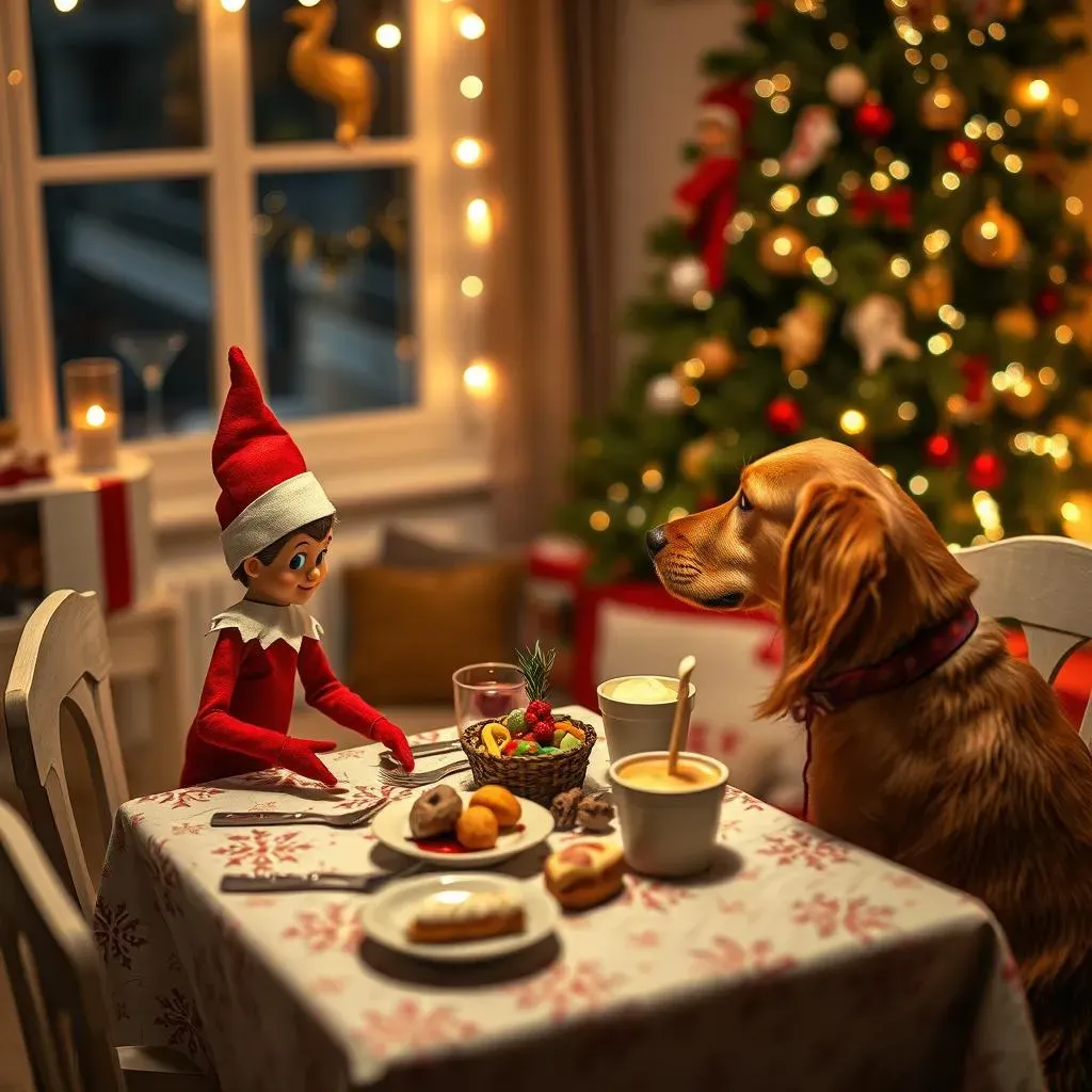 Sweet and Sentimental Christmas Eve Elf on the Shelf Moments with Pets