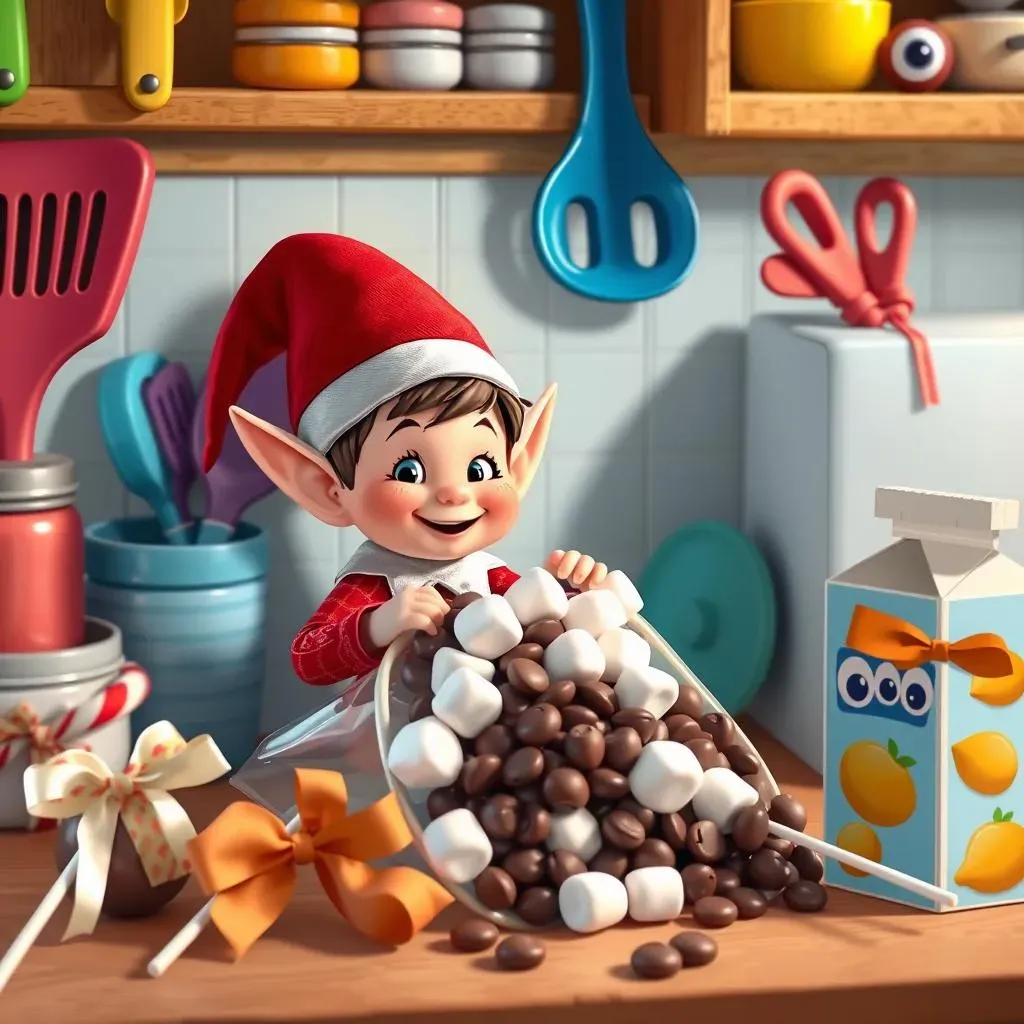 Sweet Surprises:  Easy Elf on the Shelf Kitchen Fun