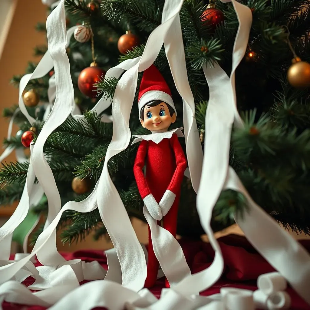 Toilet Paper Shenanigans: Funny Elf on the Shelf Setups
