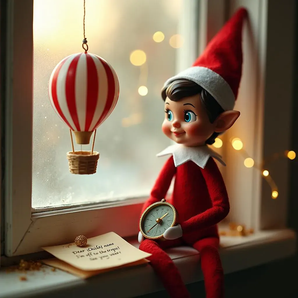 Unique Elf on the Shelf Goodbye Ideas:  Creative Departure Scenes