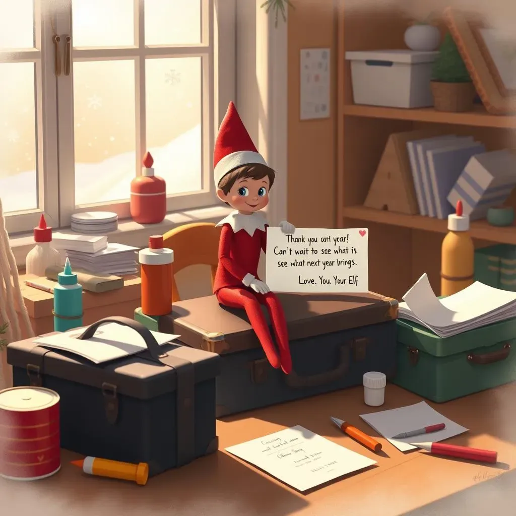 Unique Elf on the Shelf Ideas for Creative Parents:  Saying Goodbye (and planning for next year!)