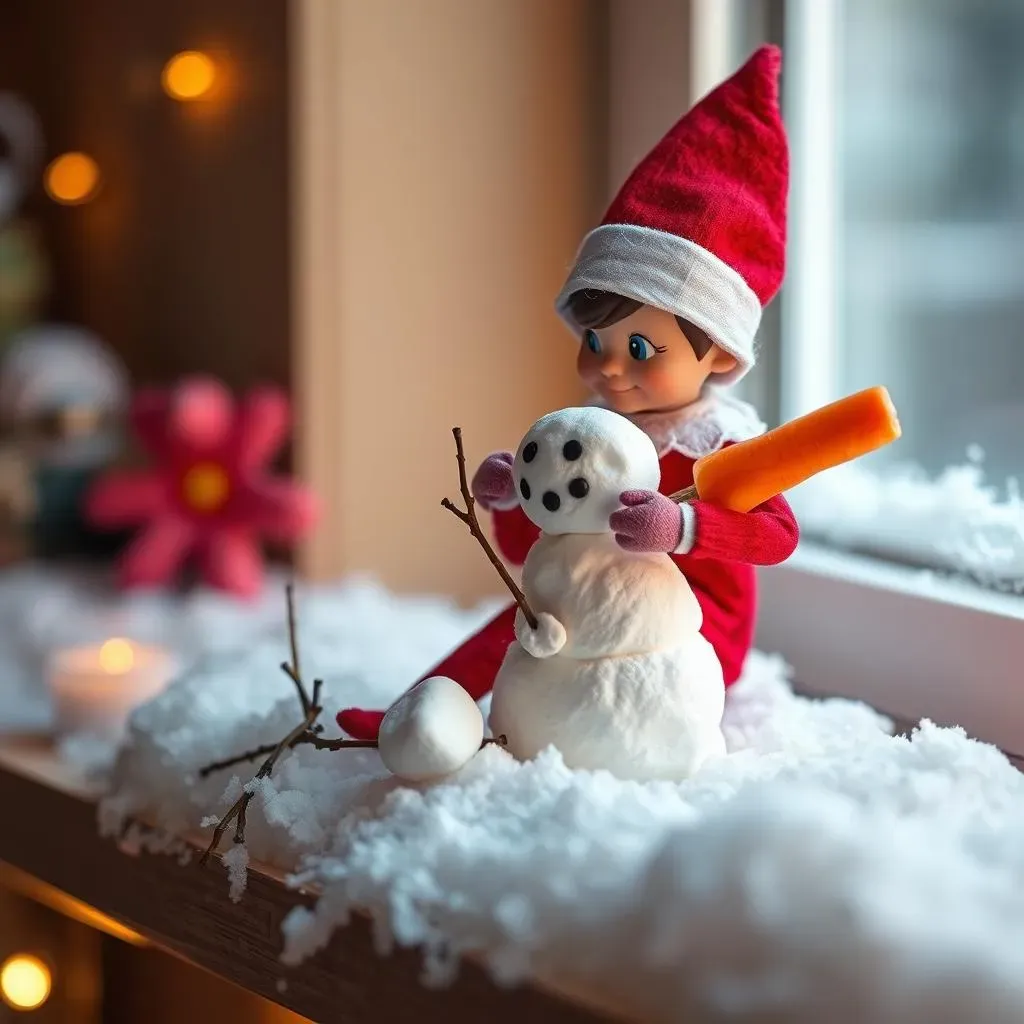 Unique Elf on the Shelf Ideas for Snowy Days:  Creative Poses and Activities